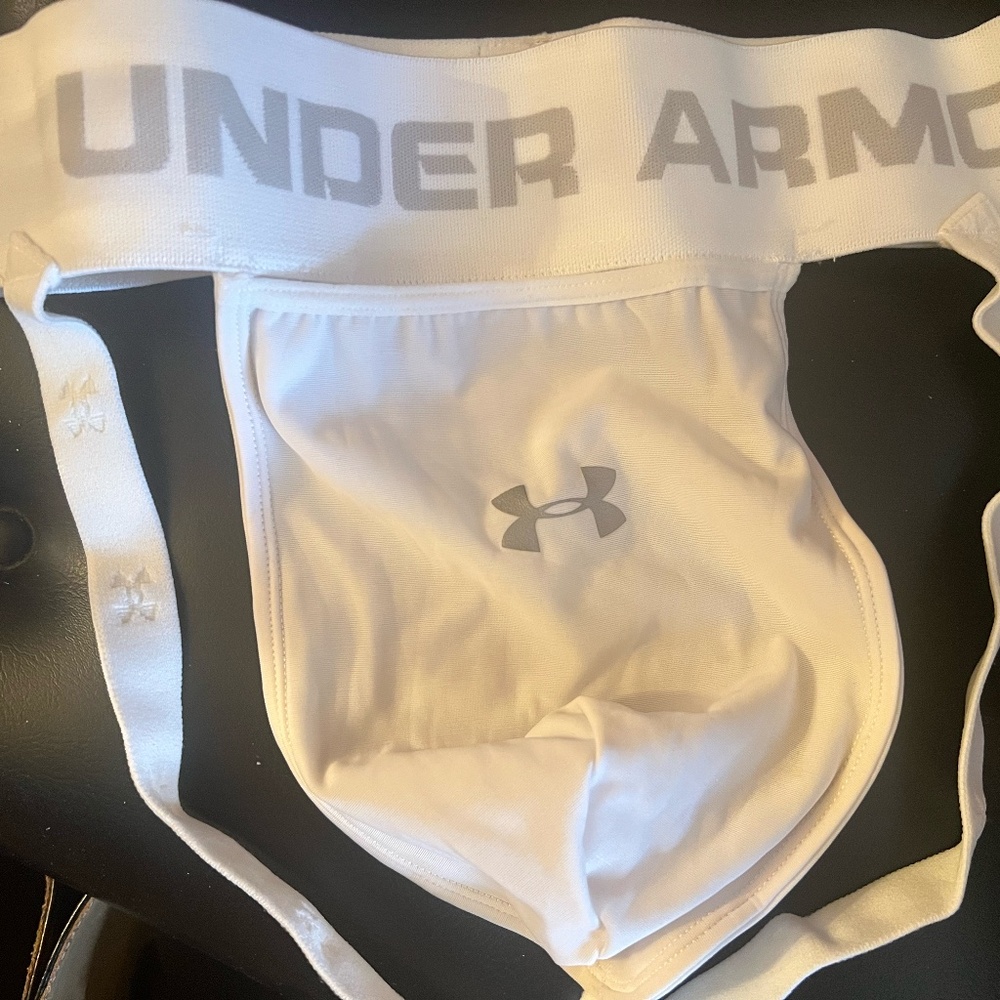 Under Armour Men's White Jockstrap